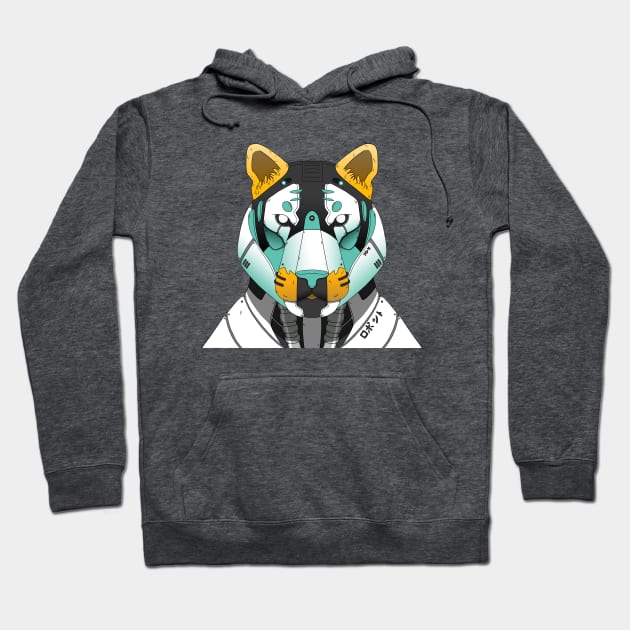 Tiger Japanese Robot Hoodie by Blue Wolf